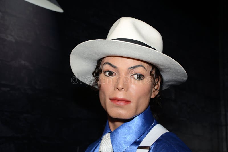 Wax statue of Michael Jackson, Hollywood celebrity and singer, image taken at the Madame Tussauds museum at Las Vegas