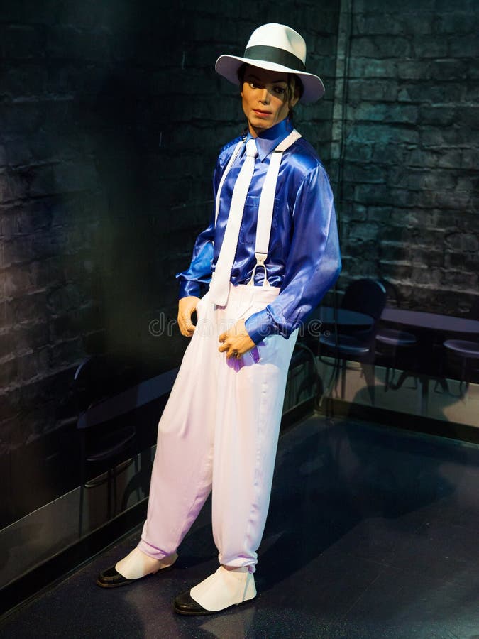 Wax statue of Michael Jackson, Hollywood celebrity and singer, Madame Tussauds museum at Las Vegas.