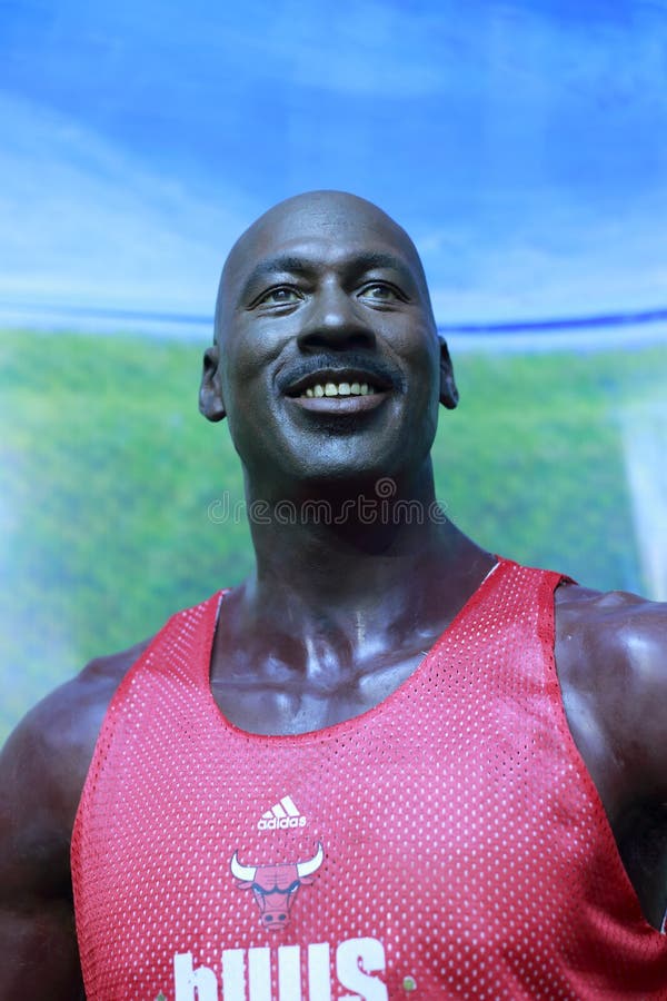 Michael jordans wax figure editorial photography. Image of michael