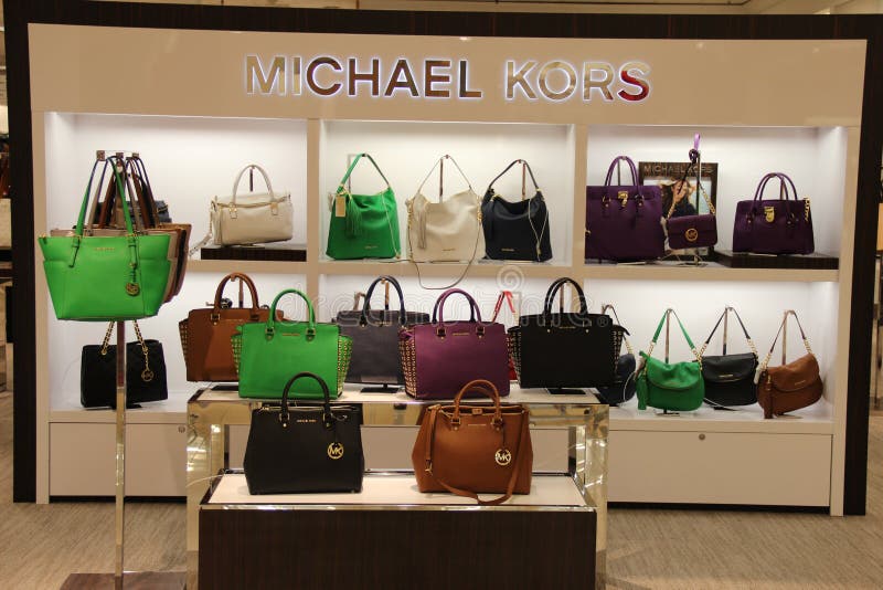 Michael Kors Handbag Fashion Store Editorial Stock Photo - Image of  popular, light: 36897833