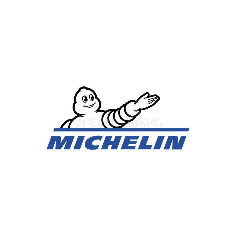 Michelin Logo Editorial Illustrative on White Background Editorial