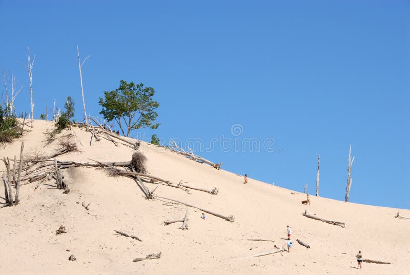 Michigansee-Dünen stockfotografie Michigansee-Dünen stockfotografie