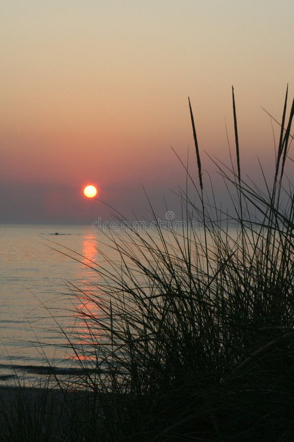 Michigansee-Sonnenuntergang