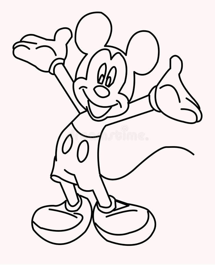 graffiti mickey mouse coloring pages