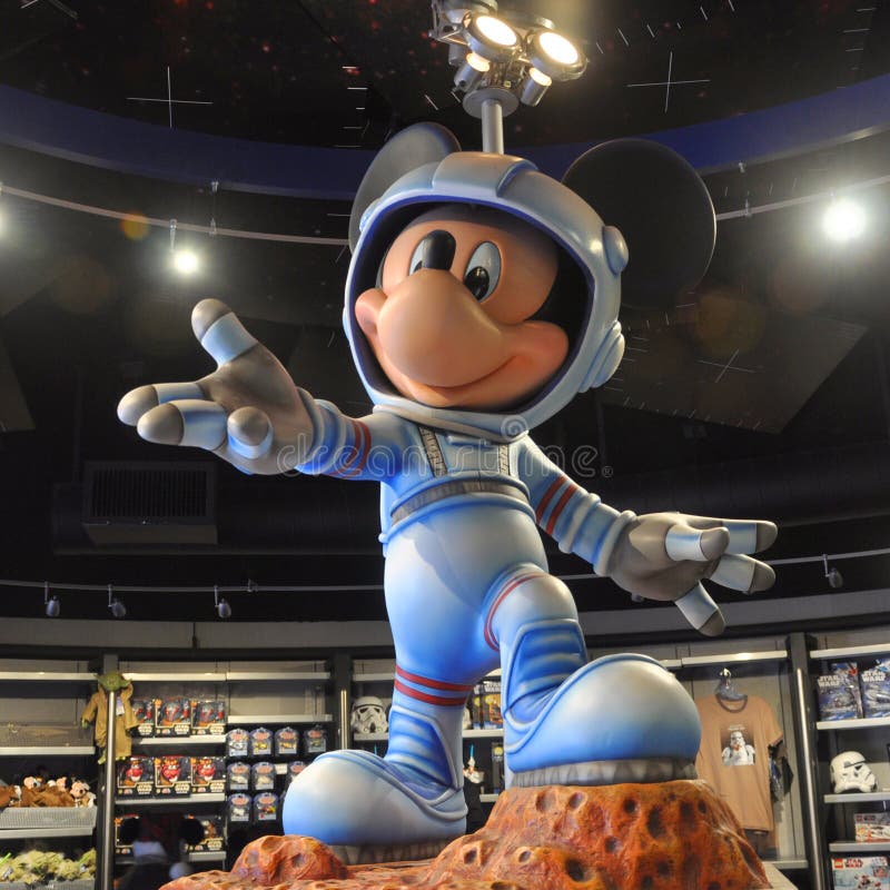 Download Mickey Mouse in space suit editorial image. Image of landmark - 23287170