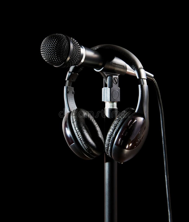 Auriculares micrófono para grabación