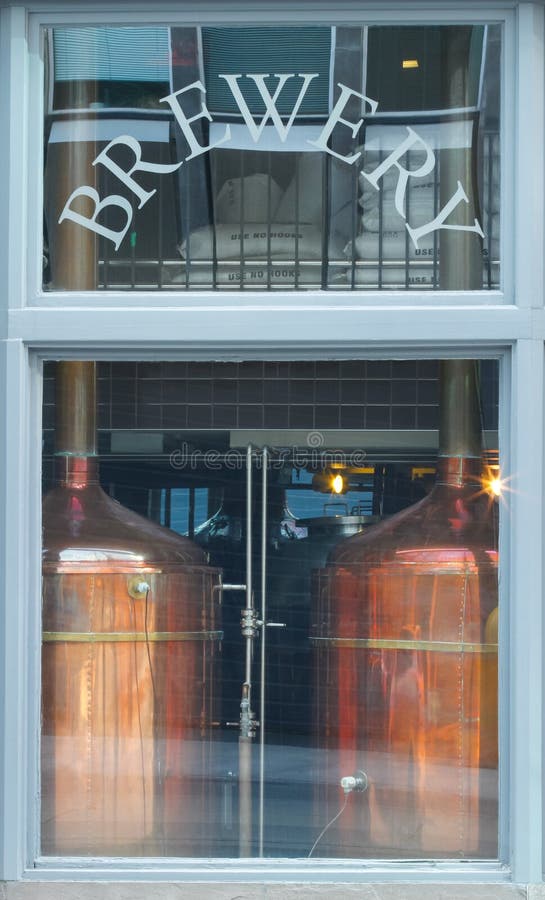 Micro Brewery stock photo. Image of blue, shiny, architectural 25110840