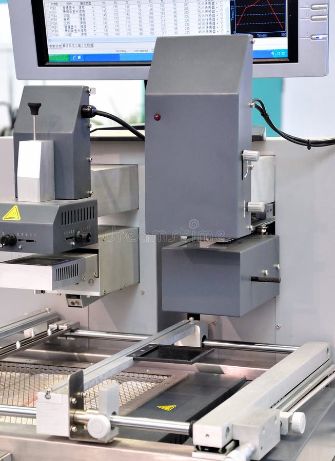 Micro Electronic Manufacturing Equipment Stock Image Image of