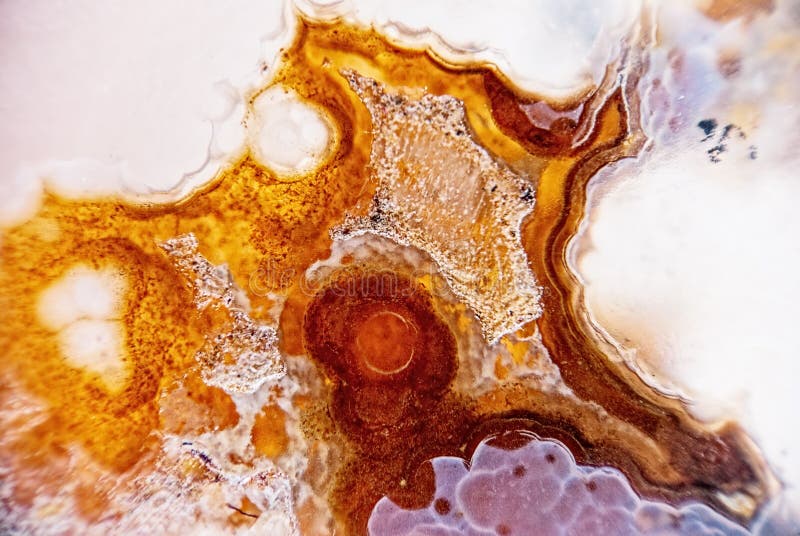 Geodo de ágata micro fotos de stock