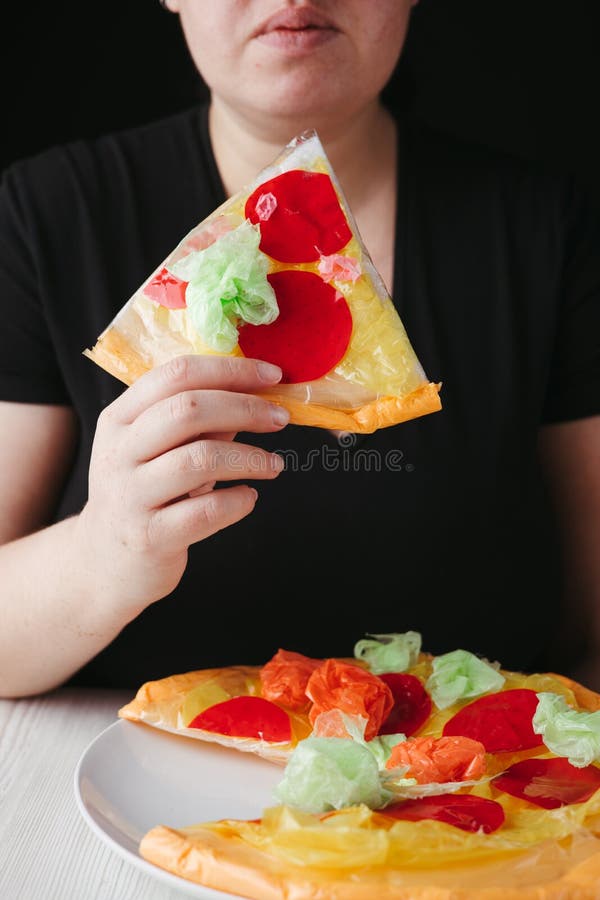 Micro Plastic Pollution. Recycled Waste in Food Stock Image Image of