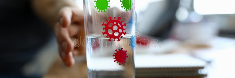 Microbe on stuff and ground stock photography