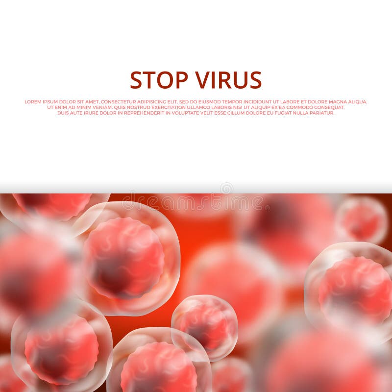 Microbiologia, sanità, insegna medica di web di vettore illustrazione di stock Microbiologia, sanità, insegna medica di web di vettore illustrazione di stock