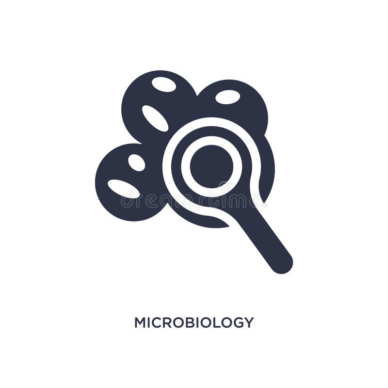 Microbiology Icon on White Background. Simple Element Illustration from