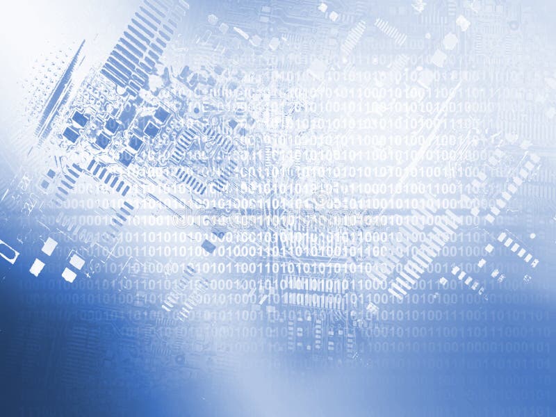 Microchip background stock illustration