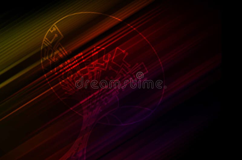 Microchip background vector illustration
