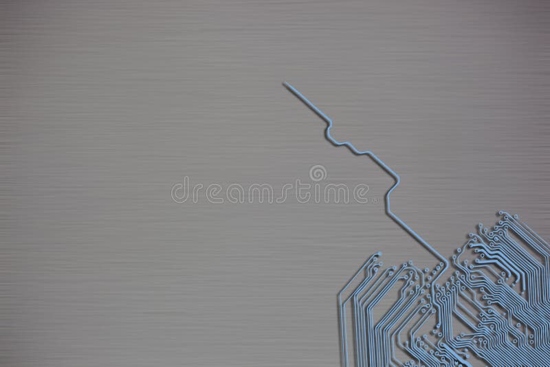 Microchip background - close-up of electronic circuit board royalty free illustration