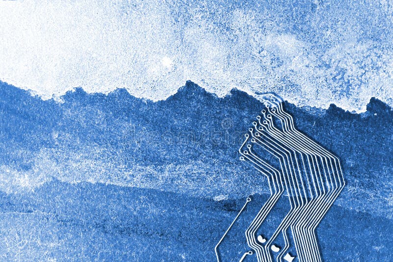 Microchip background stock illustration