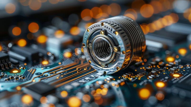 Microchip on board. Central Computer Processors CPU Concepts stock photos
