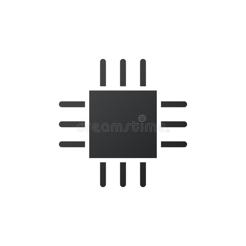 Microchip icon. CPU, Central processing unit, computer processor, chip symbol. Abstract technology logo. Vector illustration vector illustration Microchip icon. CPU, Central processing unit, computer processor, chip symbol. Abstract technology logo. Vector illustration vector illustration