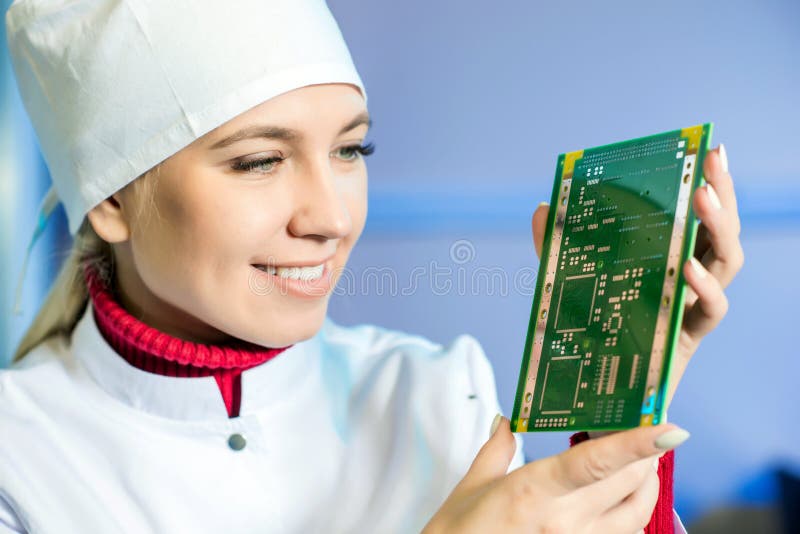 Microchip Production Factory Stock Image Image of research