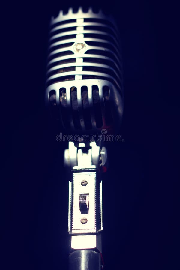 Microfone do vintage imagem de stock royalty free Microfone do vintage imagem de stock royalty free
