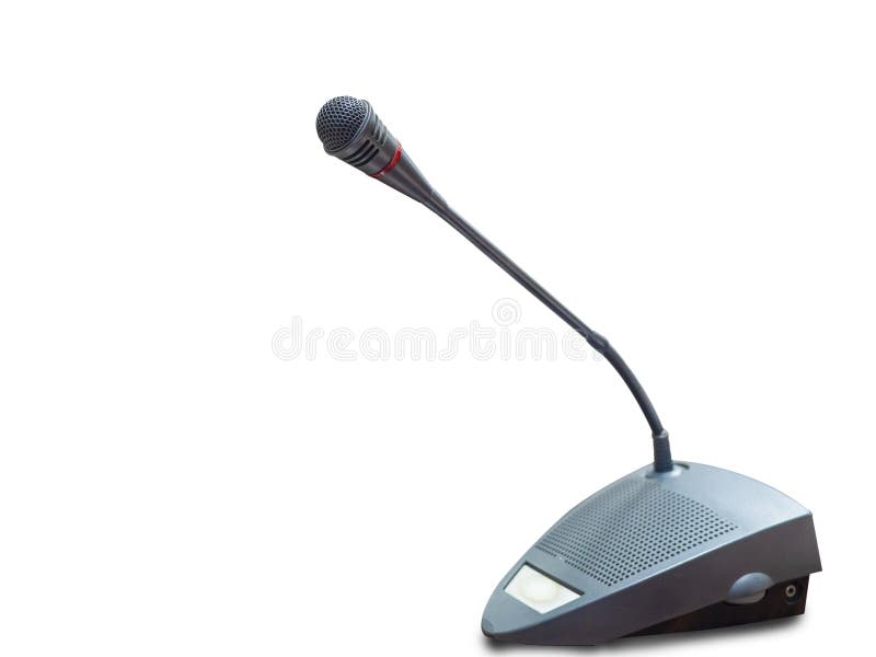 Microfone para a sala de reunião imagem de stock Microfone para a sala de reunião imagem de stock