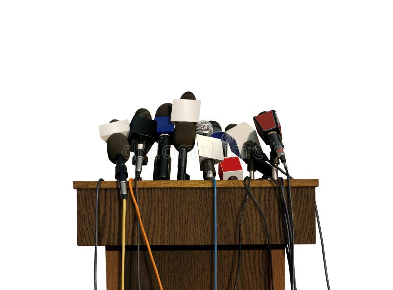 Microfoni di conferenza stampa