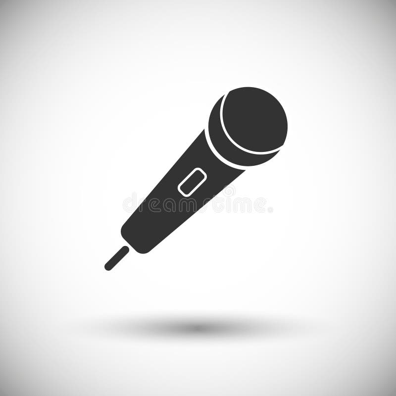 Microfoon vectorpictogram vector illustratie Microfoon vectorpictogram vector illustratie