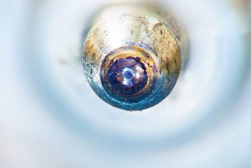 Ballpoint Pen. on the Surface of the Ball There are Many Scratches and