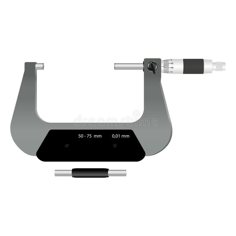 Micrometer stock vector. Illustration of metrology, millimeter 207864733
