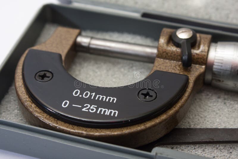 Micrometer To Measure A Thousandth Of A Millimeter Stock