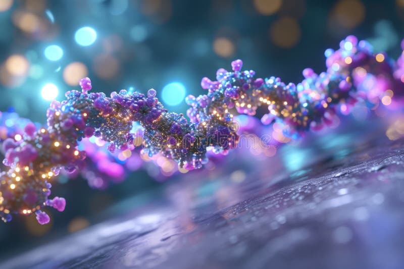Microparticelle di scala atomica dna dnr atomi microscopio di livello molecolare proteine acidi grassi di nucleo cellulare. Proteina scala atomica microparticelle dna dnr atoms microscopio proteine a livello molecolare grassi acidi nucleo cellula mitocondria biologia corpo umano salute alimentazione sano alimentazione chimica ricerca medicina. foto di alta qualità