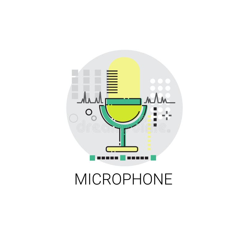 Microphone Audio Production Sound Icon royalty free illustration Microphone Audio Production Sound Icon royalty free illustration