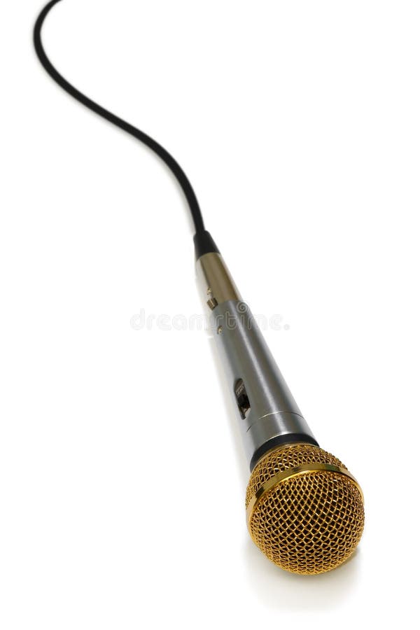 Microphone with cable stock photo. Image of sound, speech 28060468