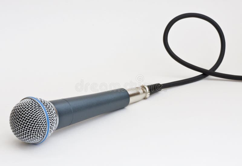 Microphone with cable stock photo. Image of sound, speech 28060468