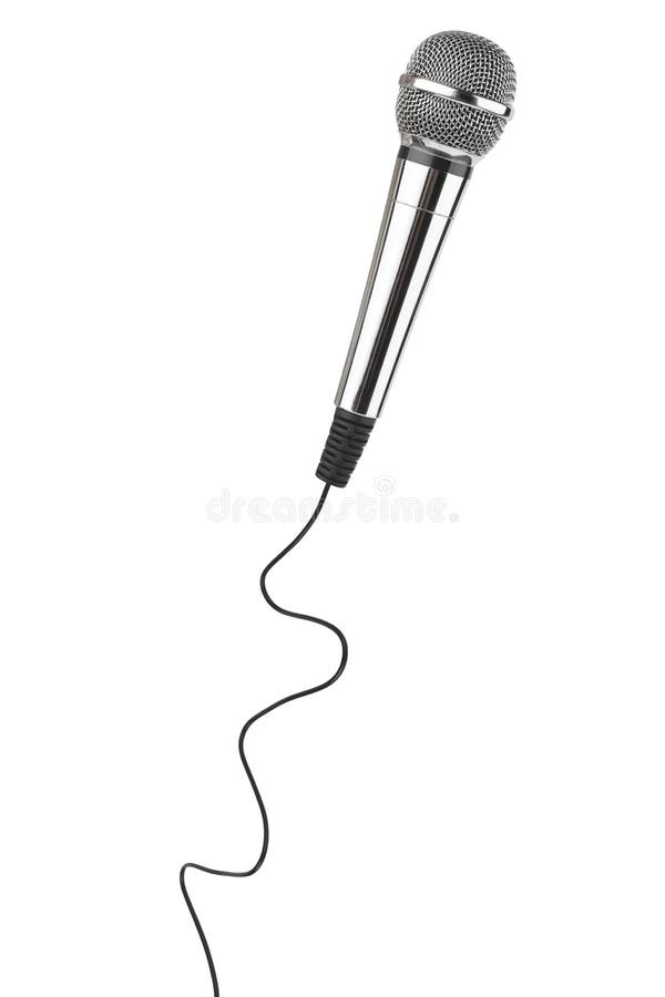 Microphone with cable stock photo. Image of sound, speech 28060468