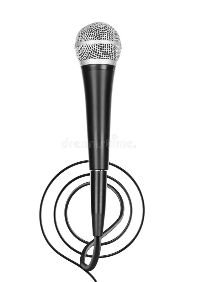 Microphone with cable stock photo. Image of sound, speech 28060468