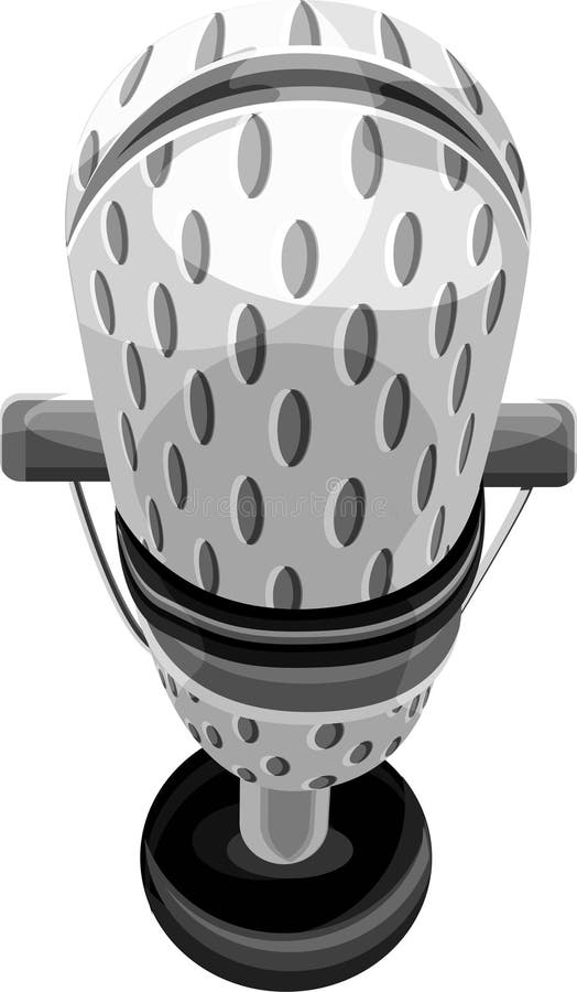 Microphone with clipping path stock illustration Microphone with clipping path stock illustration