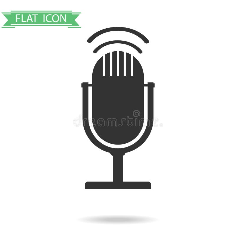 Microphone icon stock illustration Microphone icon stock illustration