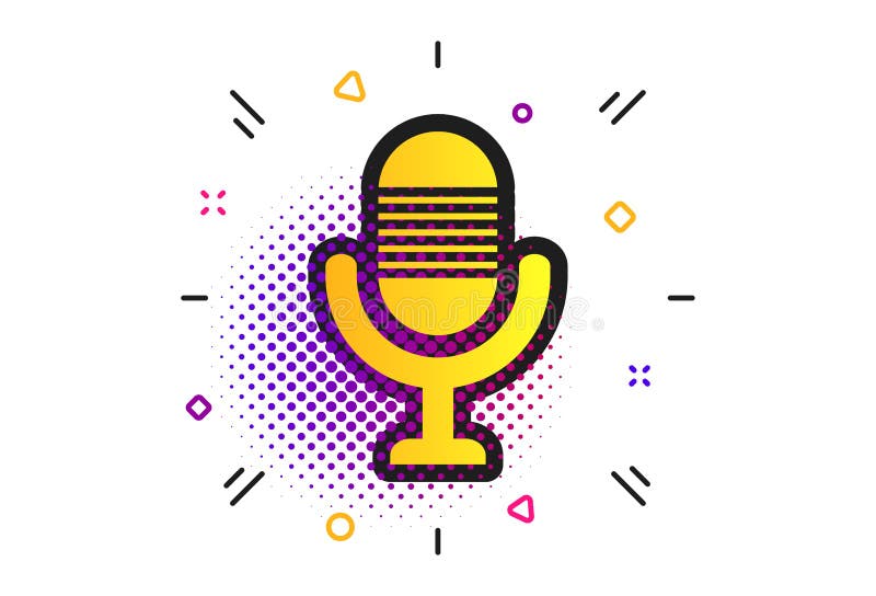Microphone icon. Speaker symbol. Live music sign. Vector stock illustration Microphone icon. Speaker symbol. Live music sign. Vector stock illustration