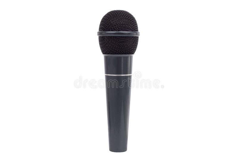 Big Microphone Isolated on White Background. Stock Image Image of