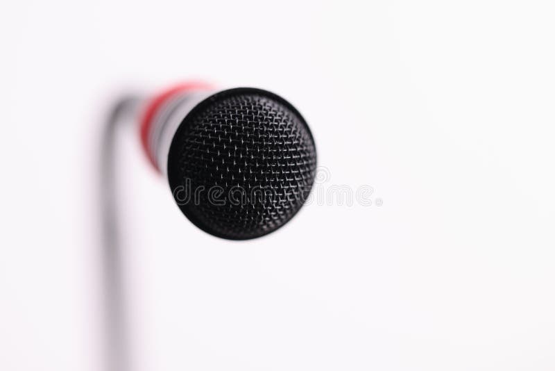 Microphone Live In Concert With Spotlights Stock Image Image of