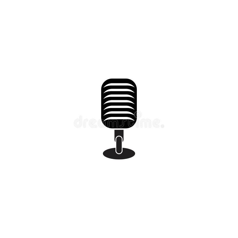 Microphone logo stock vector. Illustration of sing, vocal 196271141