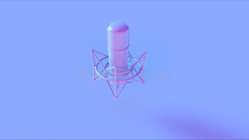 Microphone rose bleu de cru image stock Microphone rose bleu de cru image stock