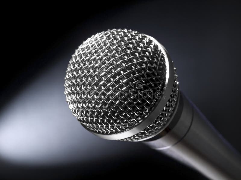 Microphone on stage