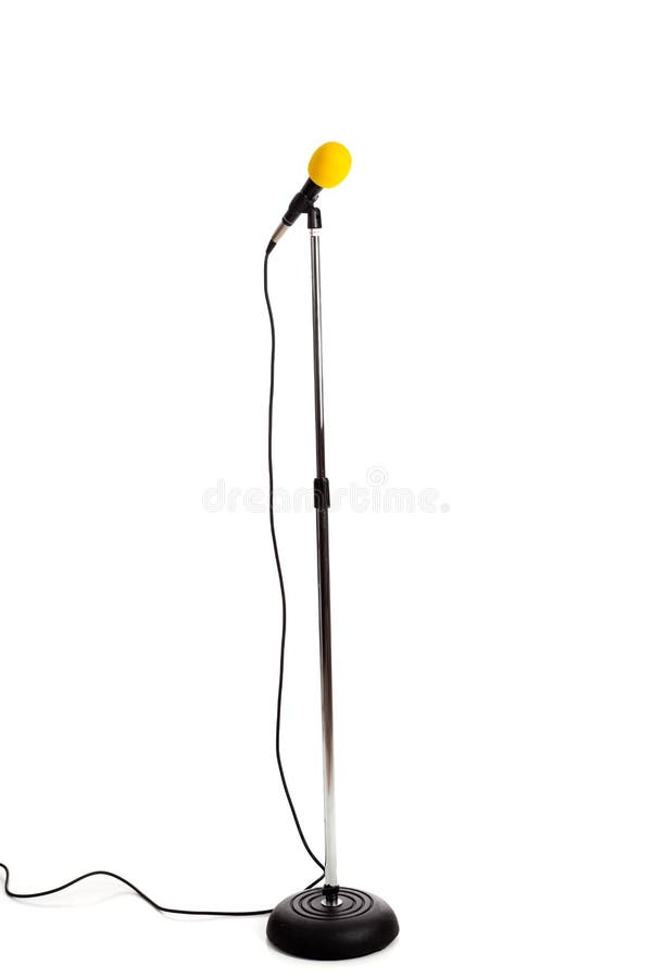 Microphone on a stand stock image. Image of microphone 10675709