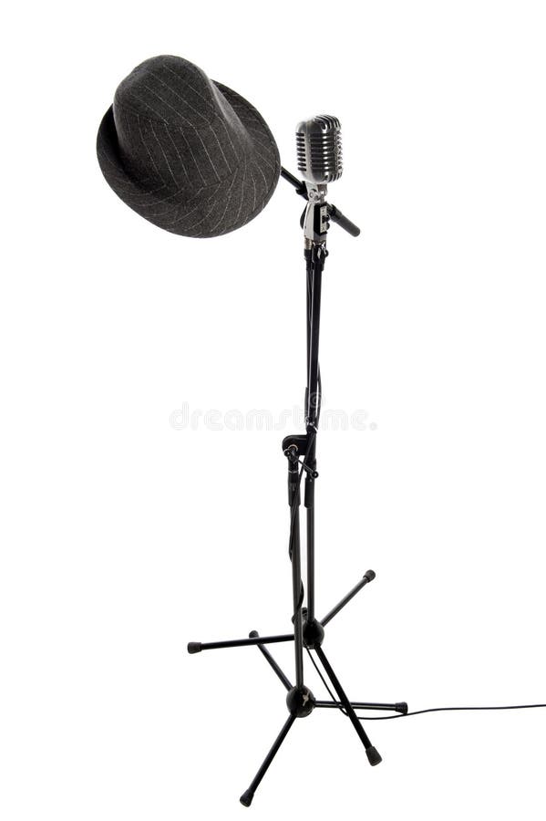 Microphone, stand and hat