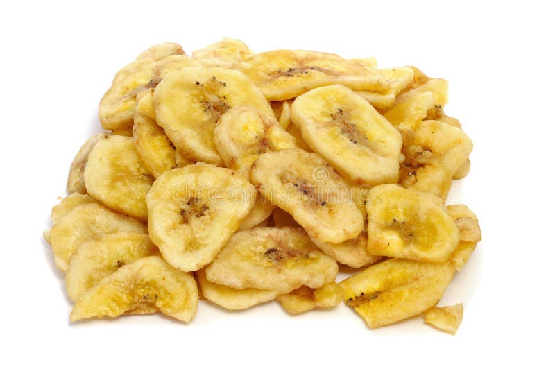 Microplaquetas da banana foto de stock Microplaquetas da banana foto de stock