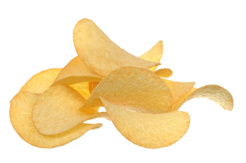 Microplaquetas de batata imagens de stock royalty free Microplaquetas de batata imagens de stock royalty free