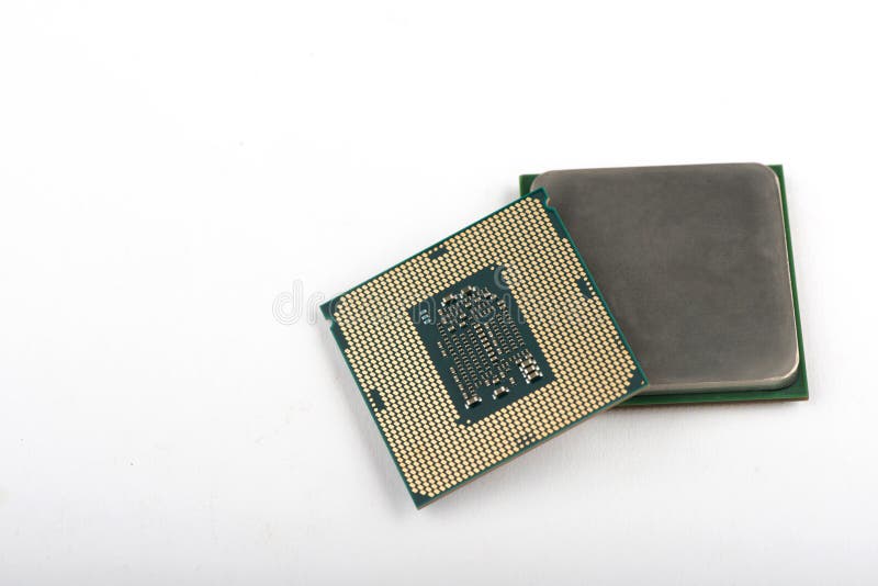 The CPU for the Computer. Processor Close-up Stock Image - Image of ...